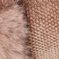 Louche Emer Faux Suede And Fur Cuffed Touch Screen Gloves - Stone gloves Stone Stone