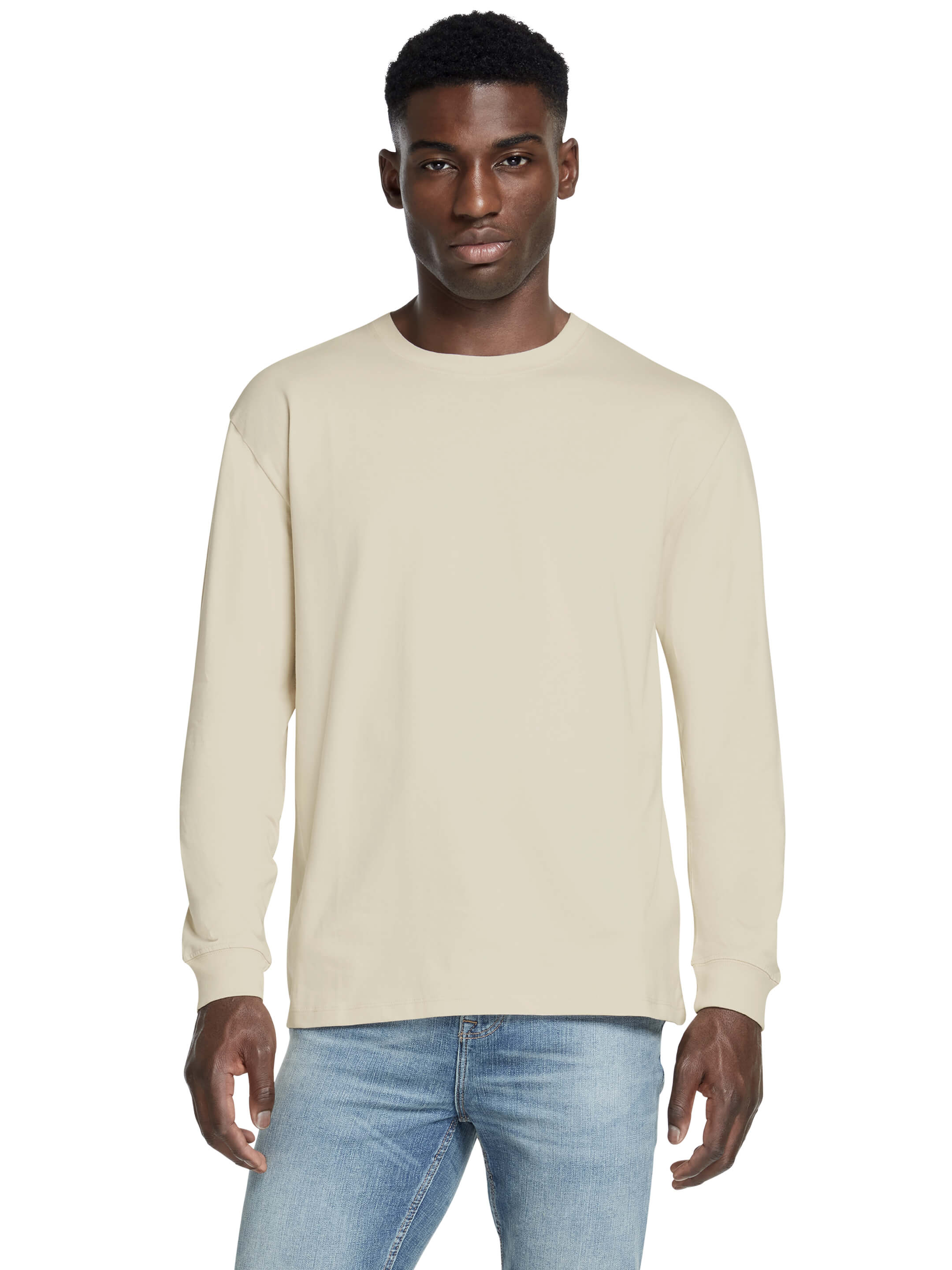 Organic Faded Long Sleeve T-shirt: Mens -
