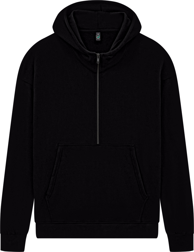 Organic Half Zip Hoodie: Unisex - - High-Quality </p>
