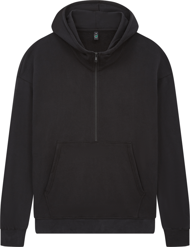 Organic Half Zip Hoodie: Unisex - - High-Quality </p>