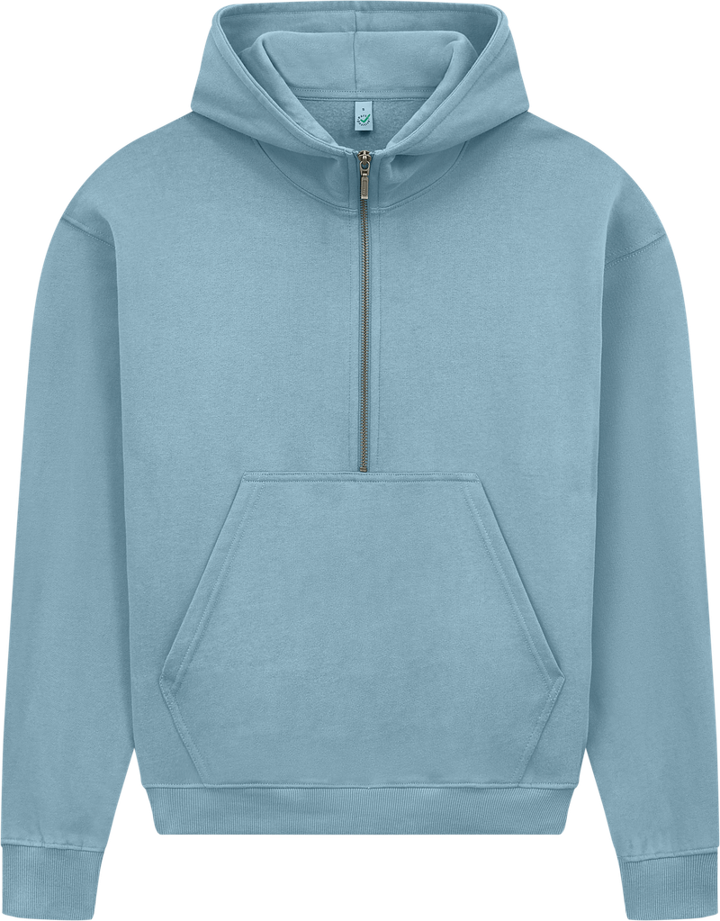 Organic Half Zip Hoodie: Womens - - High-Quality </p>