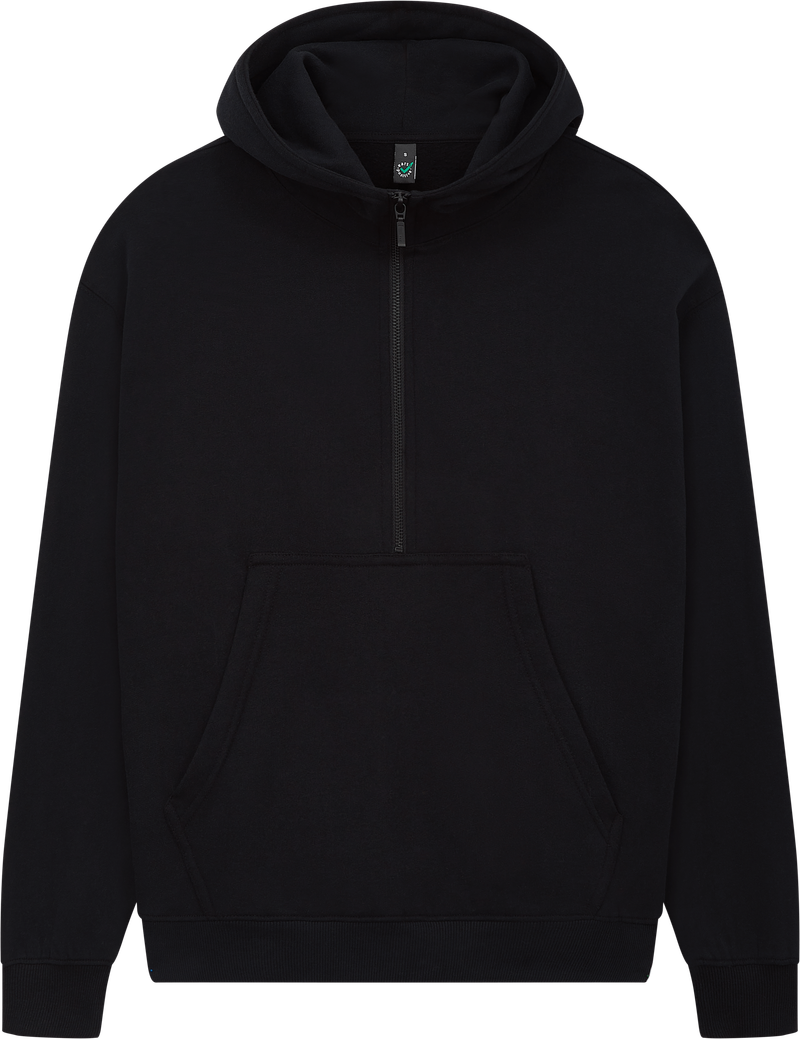 Organic Half Zip Hoodie: Womens - - High-Quality </p>