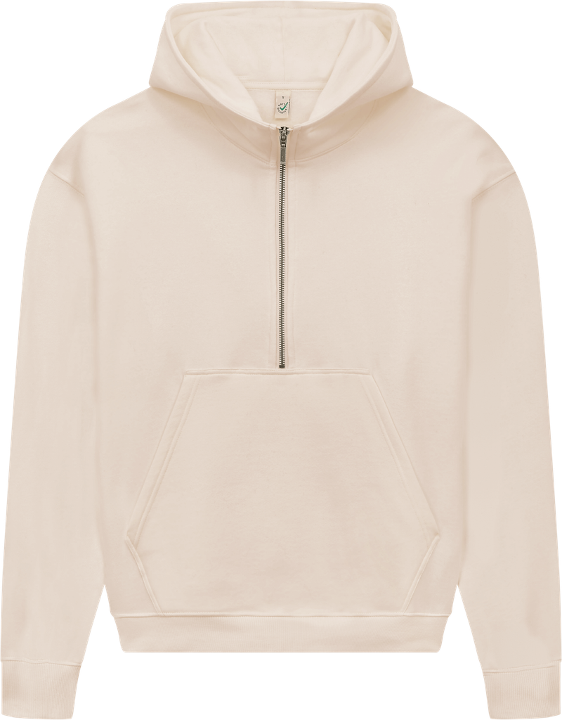 Organic Half Zip Hoodie: Womens - - High-Quality </p>