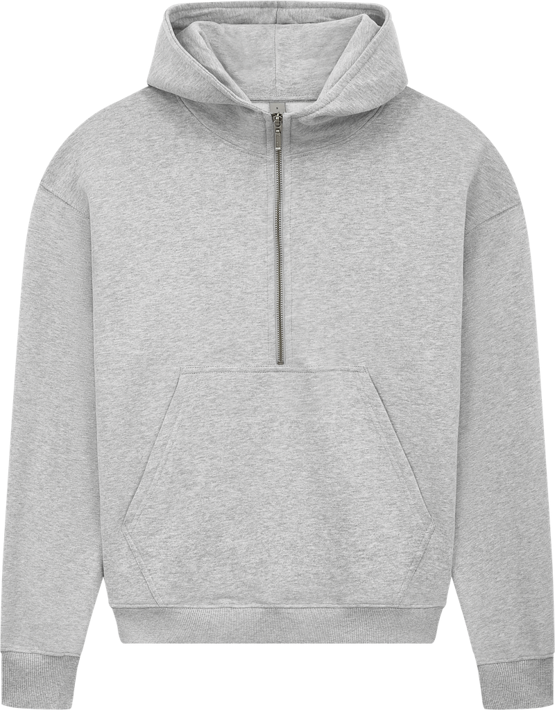 Organic Half Zip Hoodie: Womens - - High-Quality </p>