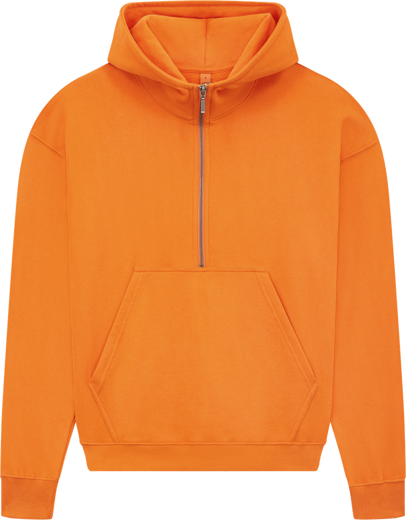 Organic Half Zip Hoodie: Womens - - High-Quality </p>
