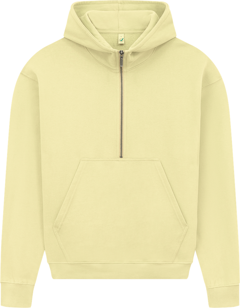Organic Half Zip Hoodie: Womens - - High-Quality </p>