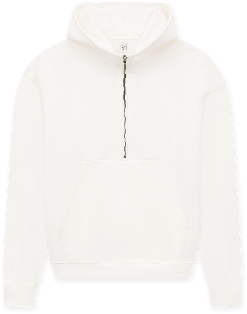 Organic Half Zip Hoodie: Womens - - High-Quality </p>