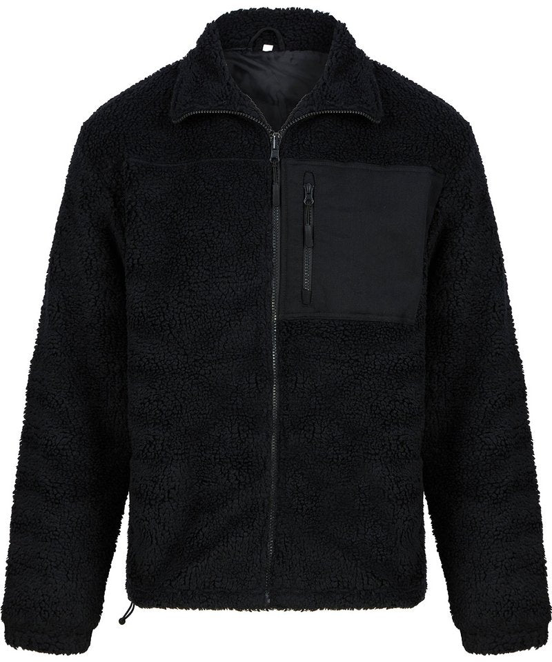 Recycled Polyester Sherpa Fleece XS Black XS / Black XS / Navy S / Black S / Navy M / Black M / Navy L / Navy L / Black XL / Black XL / Navy 2XL / Navy 2XL / Black