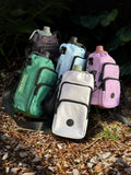 Contour Trail Bottle Bag – Crossbody Dog Water Bottle Bag Black Black Green Pink Blue Cream