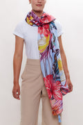 Louche Hot Tropics Printed Scarf scarves One Size Multicolour One Size / Multicolour