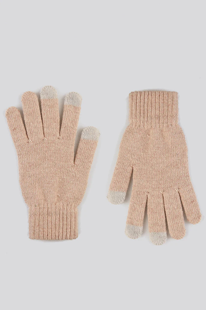 Hahn Cream Touch Screen Knitted Gloves Gloves Default Title Default Title