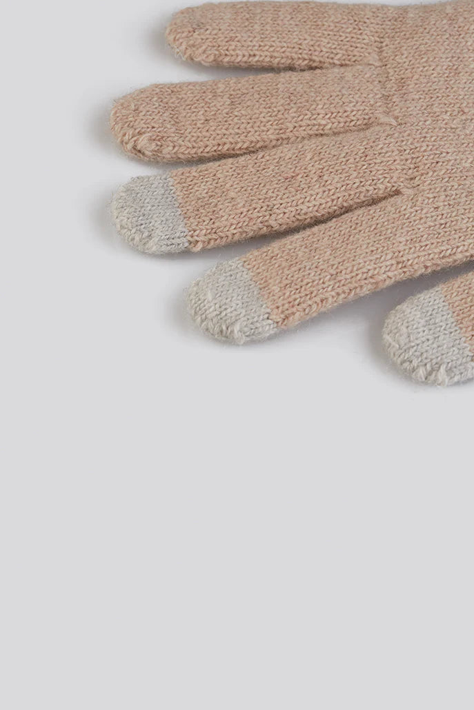 Hahn Cream Touch Screen Knitted Gloves Gloves Default Title Default Title