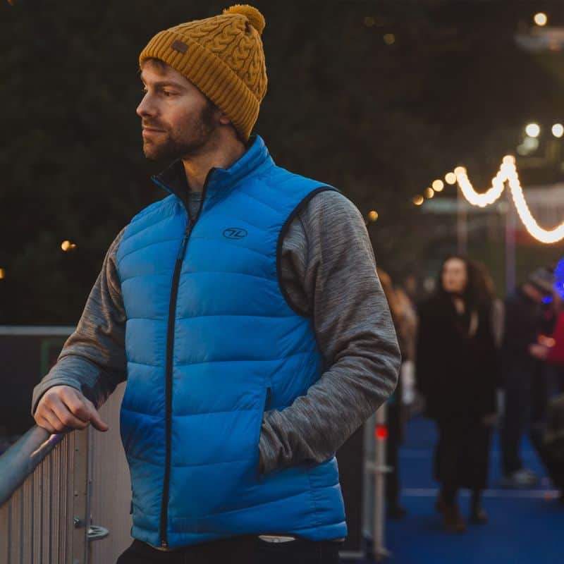 Highlander Beira Lined Bobble Hat (Various Colours) Charcoal marl Charcoal marl Ocean Blue Dark Red Black
