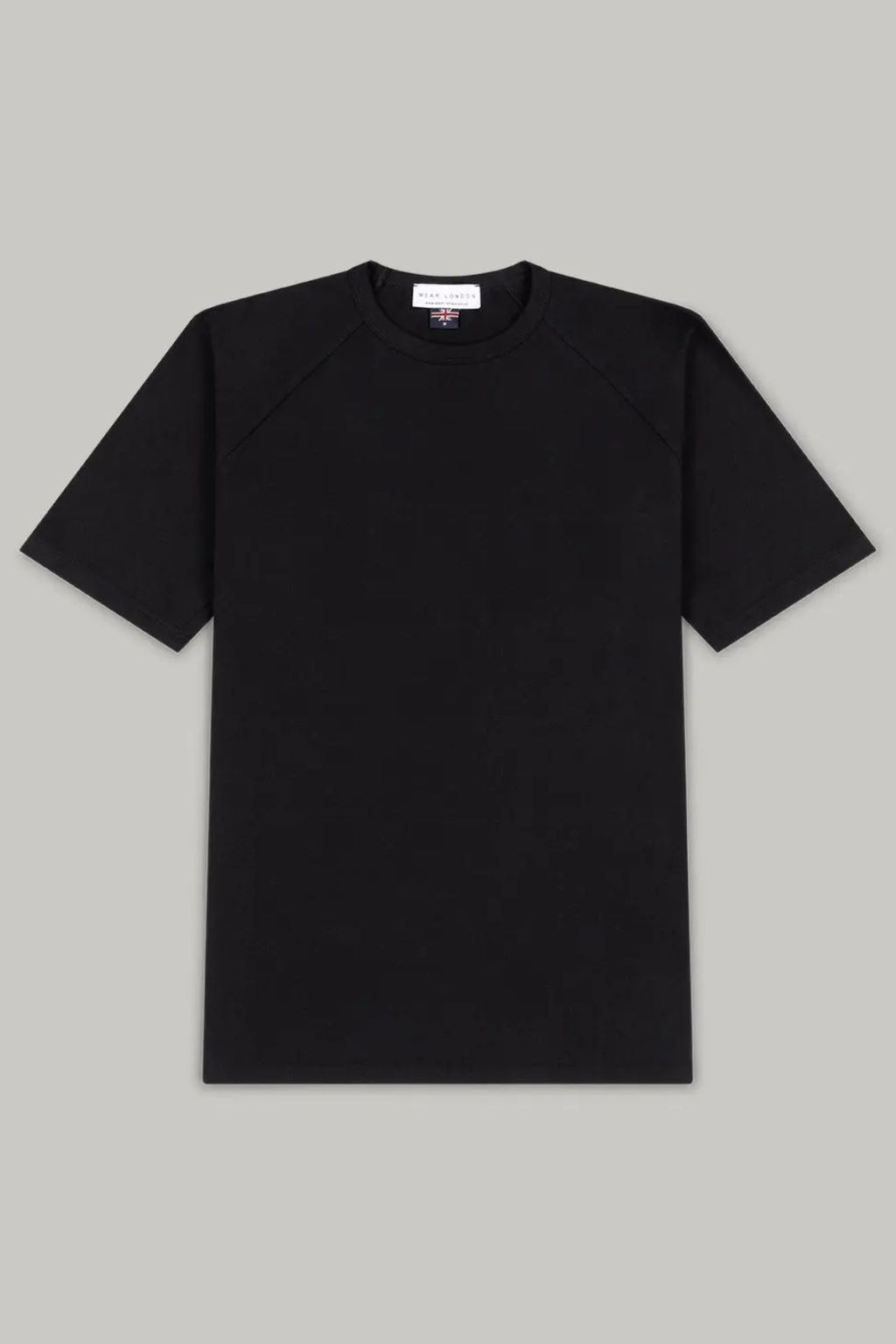 Hoxton Raglan Sleeve Fitted T-shirt - Black Jersey tops S S M L XL XXL