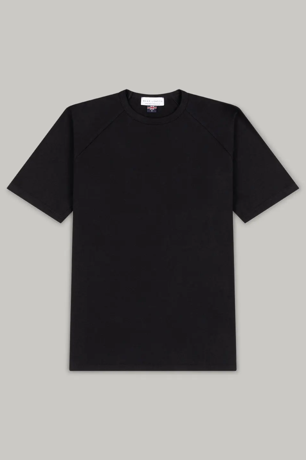 Hoxton Raglan Sleeve Fitted T-shirt - Black Jersey tops S S M L XL XXL