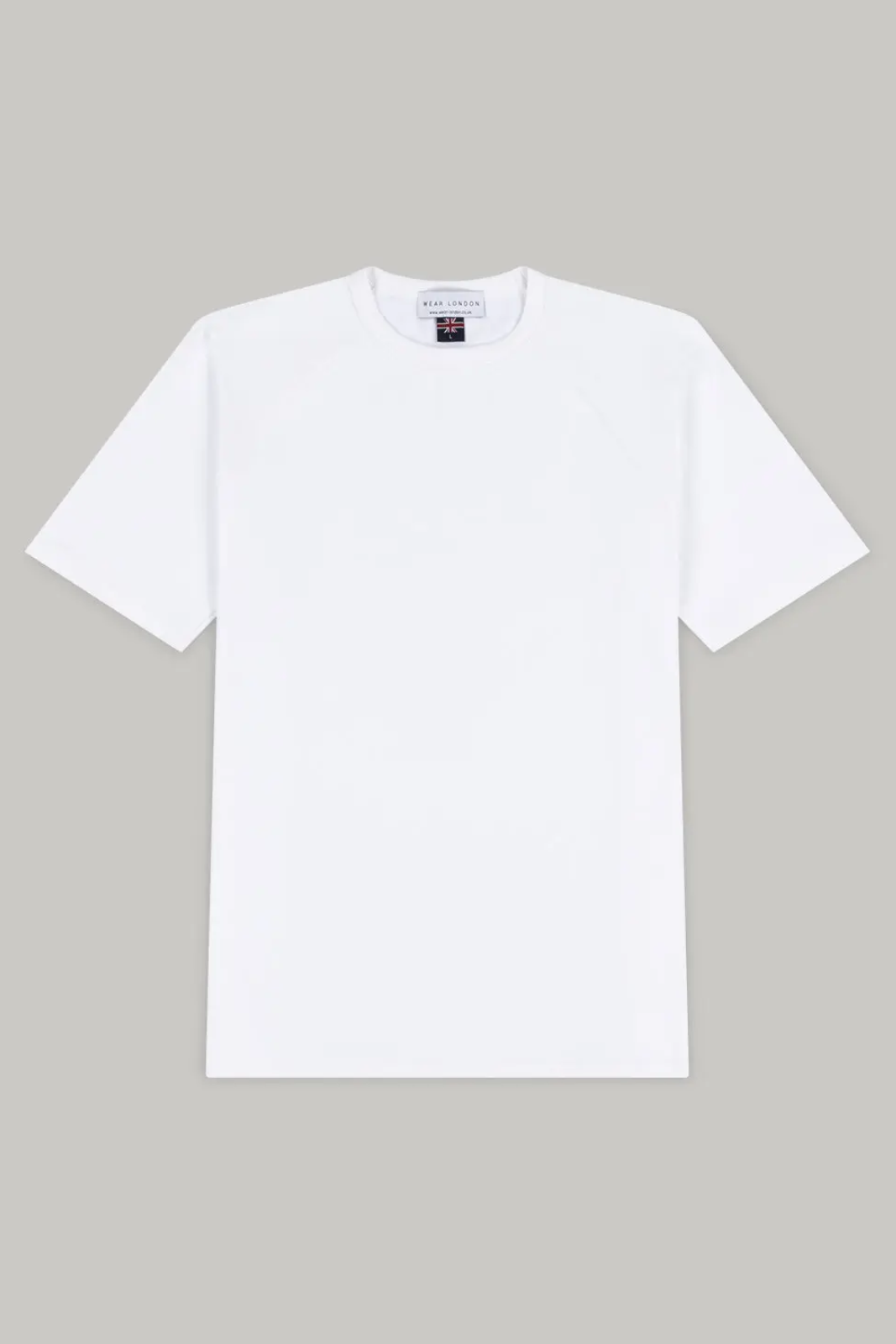 Hoxton Raglan Sleeve Fitted T-shirt - White Jersey tops S S M L XL XXL