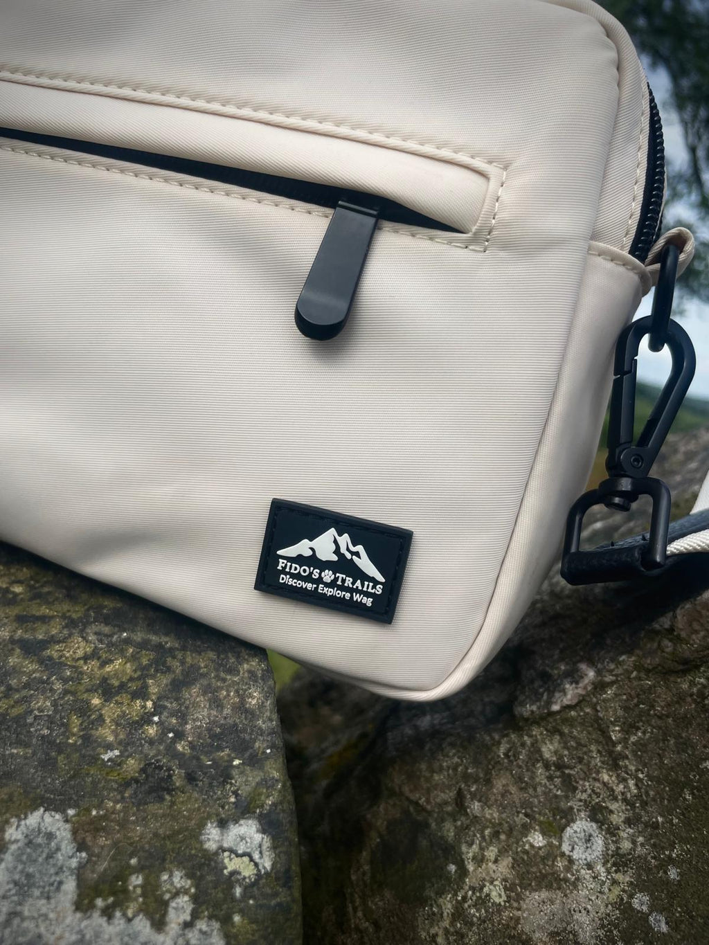 Dog Walking Bag with Mini Treat Pouch - Stone | Fido's Trails Default Title Default Title