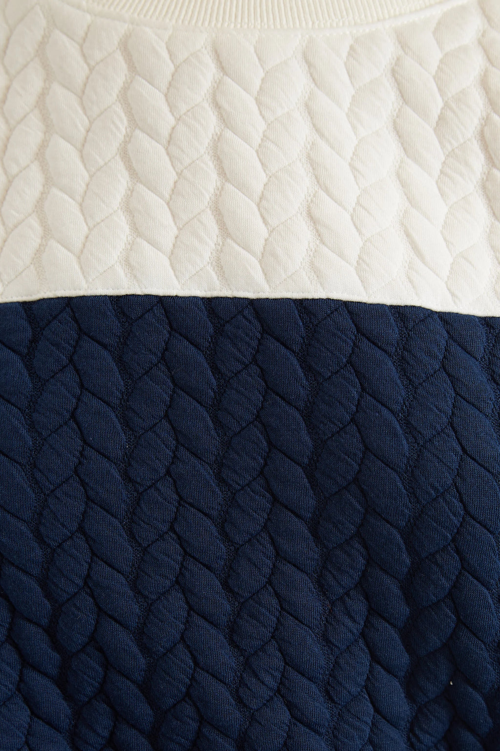 Jan 2 Colour Sweatshirt - Navy and White Sweatshirts 8 Navy/White 8 / Navy/White 10 / Navy/White 12 / Navy/White 14 / Navy/White 16 / Navy/White