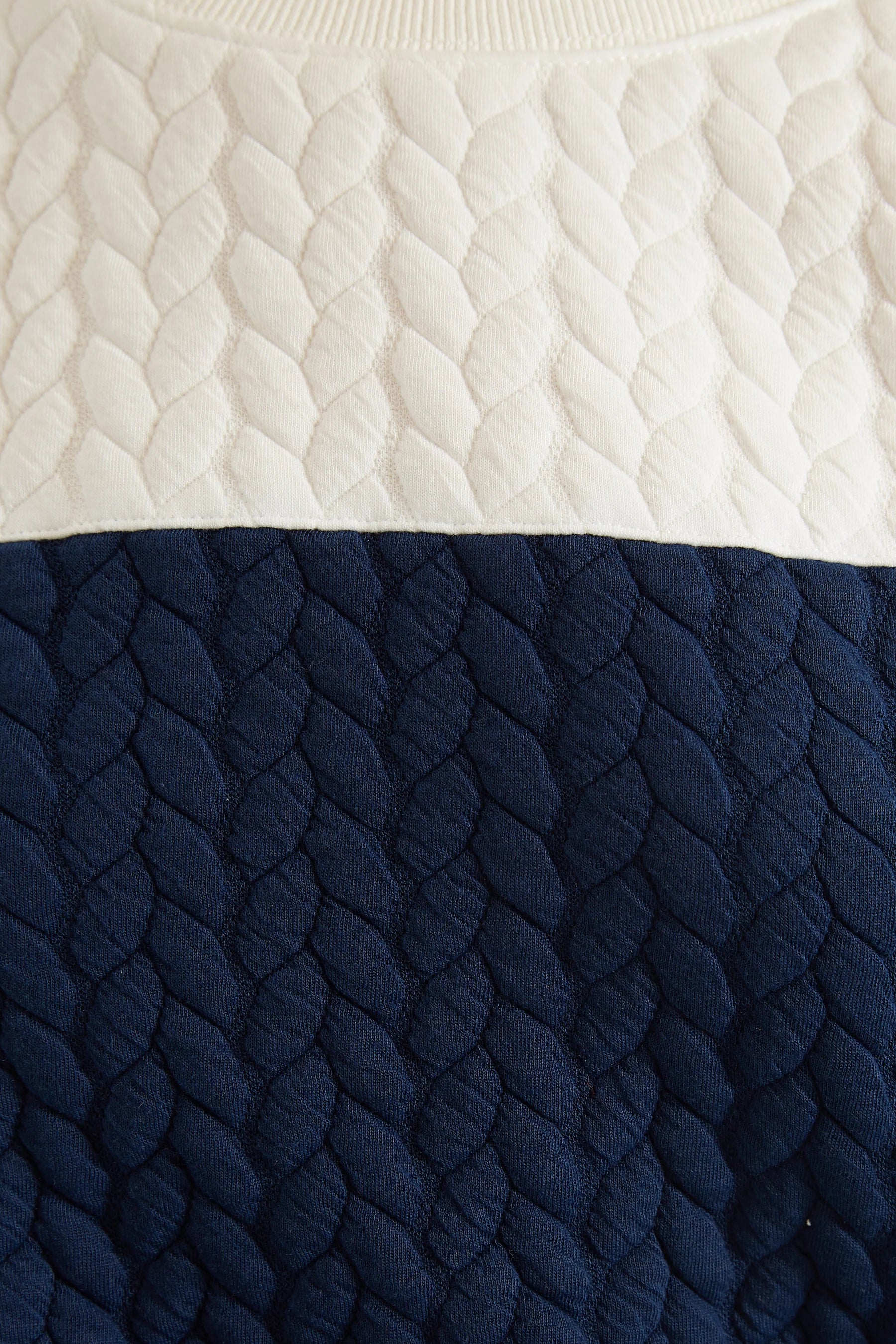 Jan 2 Colour Sweatshirt - Navy and White Sweatshirts 8 Navy/White 8 / Navy/White 10 / Navy/White 12 / Navy/White 14 / Navy/White 16 / Navy/White