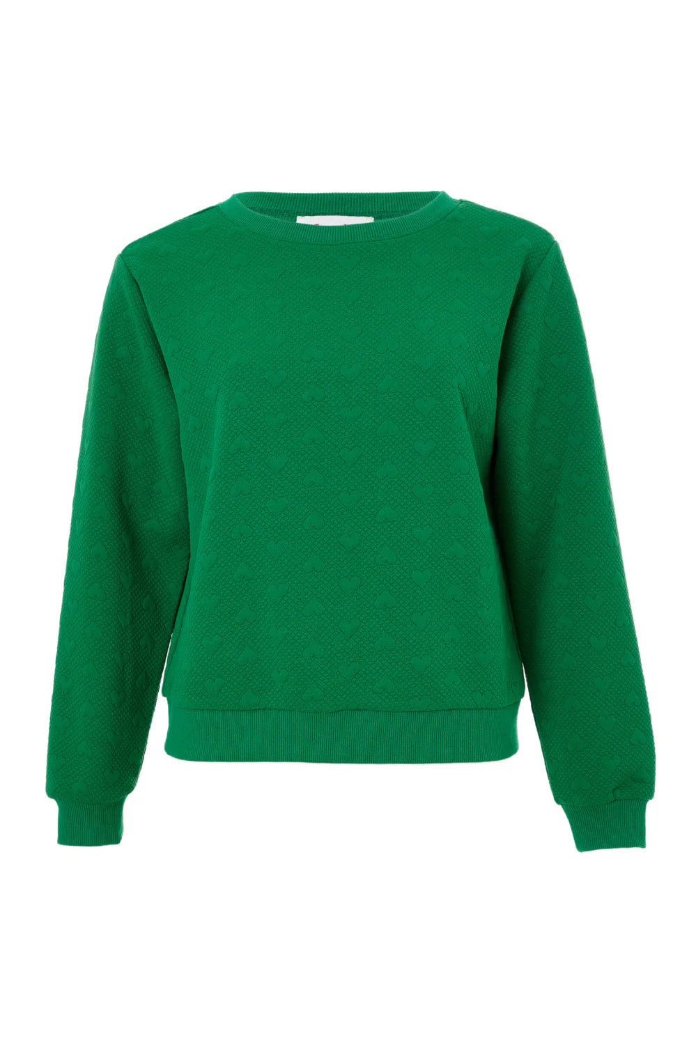 Jan Heartfelt Quilted Sweatshirt - Green Sweatshirts 8 8 10 12 14 16