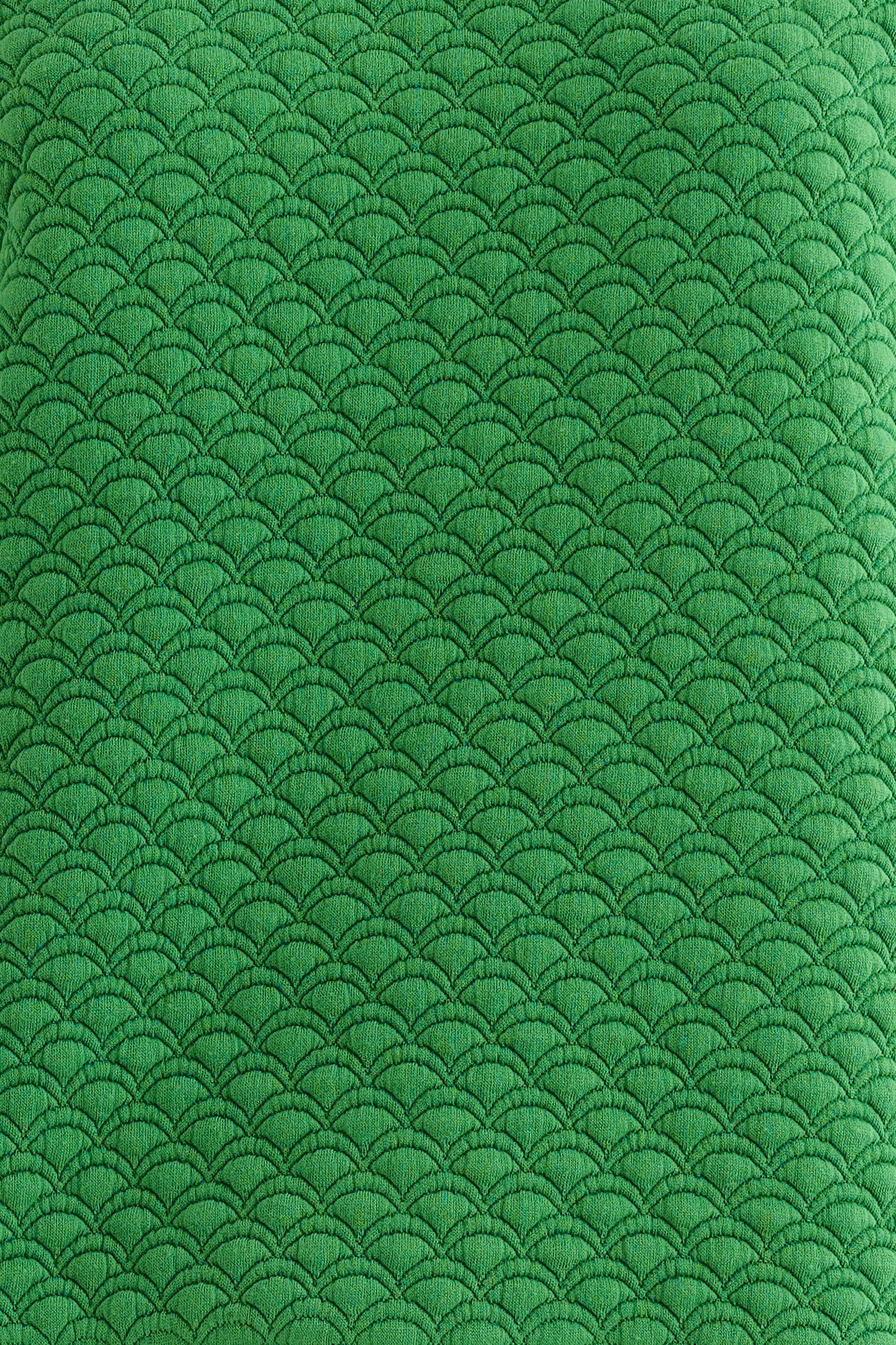 Jan Scallop Quilt Sweatshirt - Green Sweatshirts 8 8 10 12 14 16