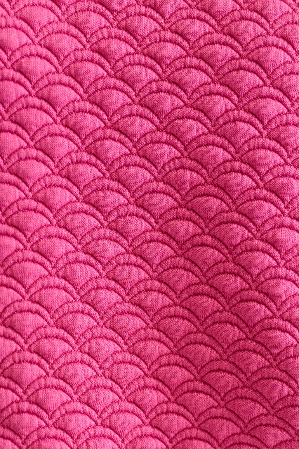 Jan Scallop Quilt Sweatshirt - Pink Tops 8 8 10 12 14 16