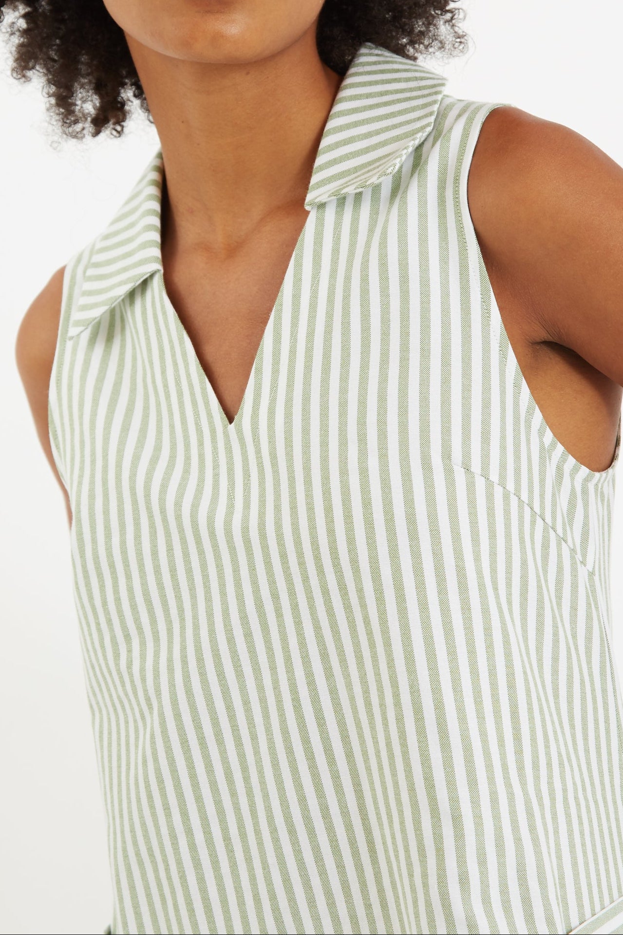 Jerrika Sail Stripe A-Line Mini Dress Green Dresses 8 Green/White 8 / Green/White 10 / Green/White 12 / Green/White 14 / Green/White 16 / Green/White