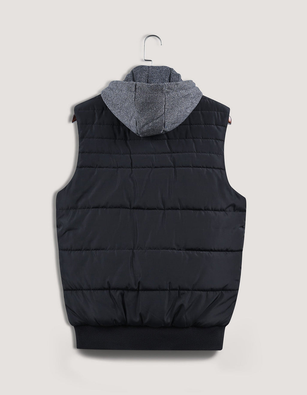 Black Hooded Gilet Jacket