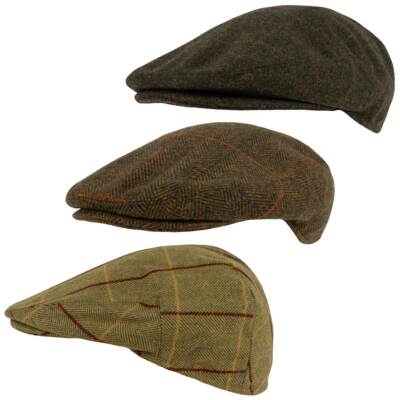 Jack Pyke Wool Blend Flat Cap Dark Olive 57cm Dark Olive / 57cm Dark Olive / 58cm Dark Olive / 59cm Dark Olive / 60cm Dark Olive / 61cm Tweed Brown / 57cm Tweed Brown / 58cm Tweed Brown / 59cm Tweed Brown / 60cm Tweed Brown / 61cm