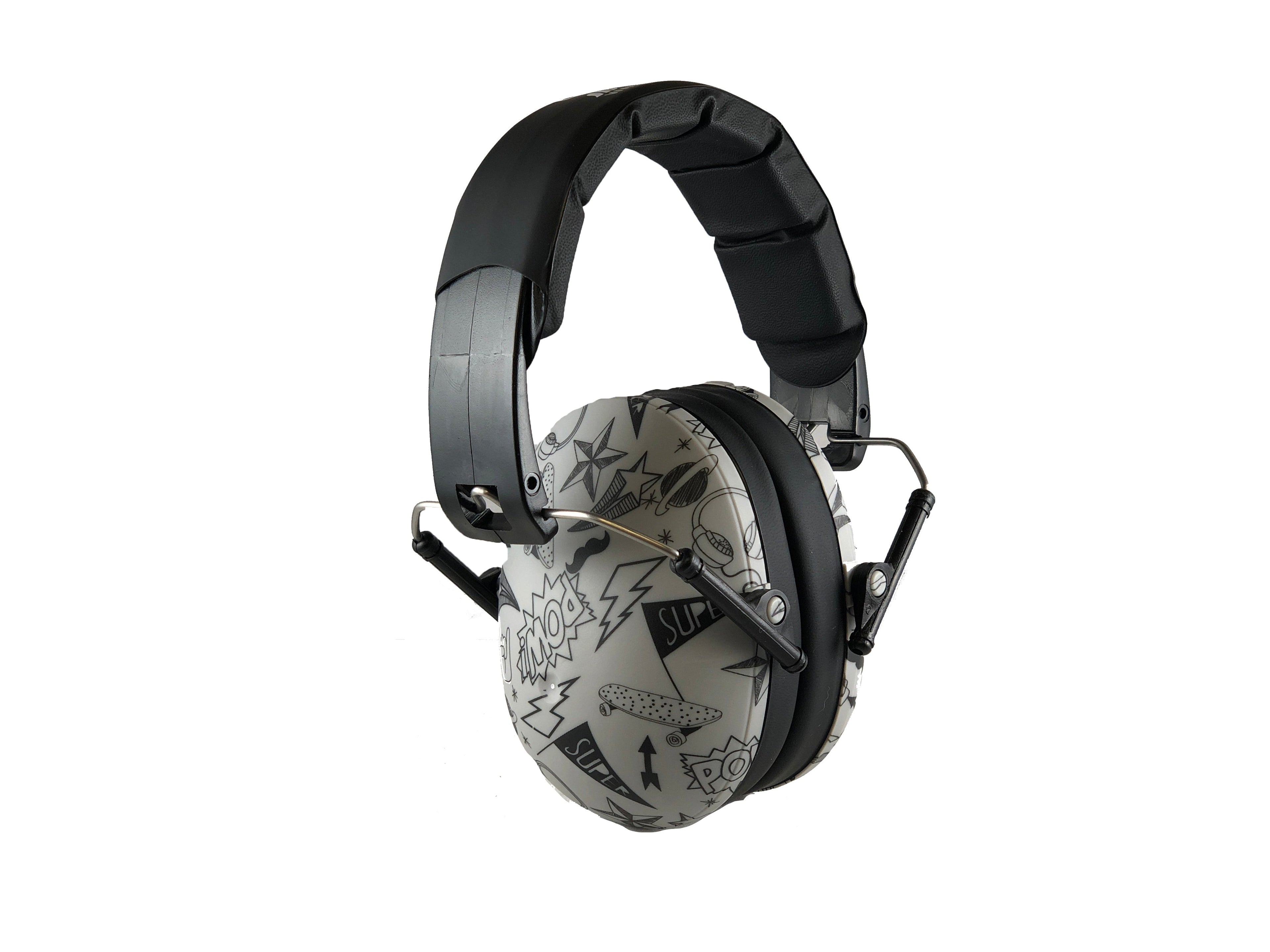 Kids Hearing Protection Earmuffs Hearing Protection Sky Blue Sky Blue Petal Pink Onyx Prism Lagoon Blue Graffiti Kaleidoscope Peace Navy Blue Transport Magenta Maroon Dark Green Grey Butterfly