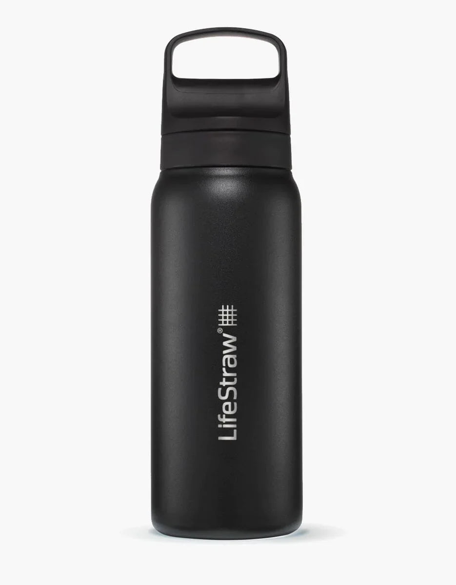 lifestraw GO Renew Series Stainless Steel Water Bottle (Various Colours) Aegean Sea Aegean Sea Polar White Thistle Purple Black Icelandic Blue Laguna Teal Cactus Green Kyoto Orange
