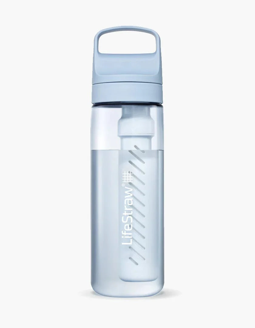 LifeStraw Go Tritan Renew 650ml Bottle Icelandic Blue Icelandic Blue Laguna Teal Nordic Noir Polar White / Clear Aegean Sea