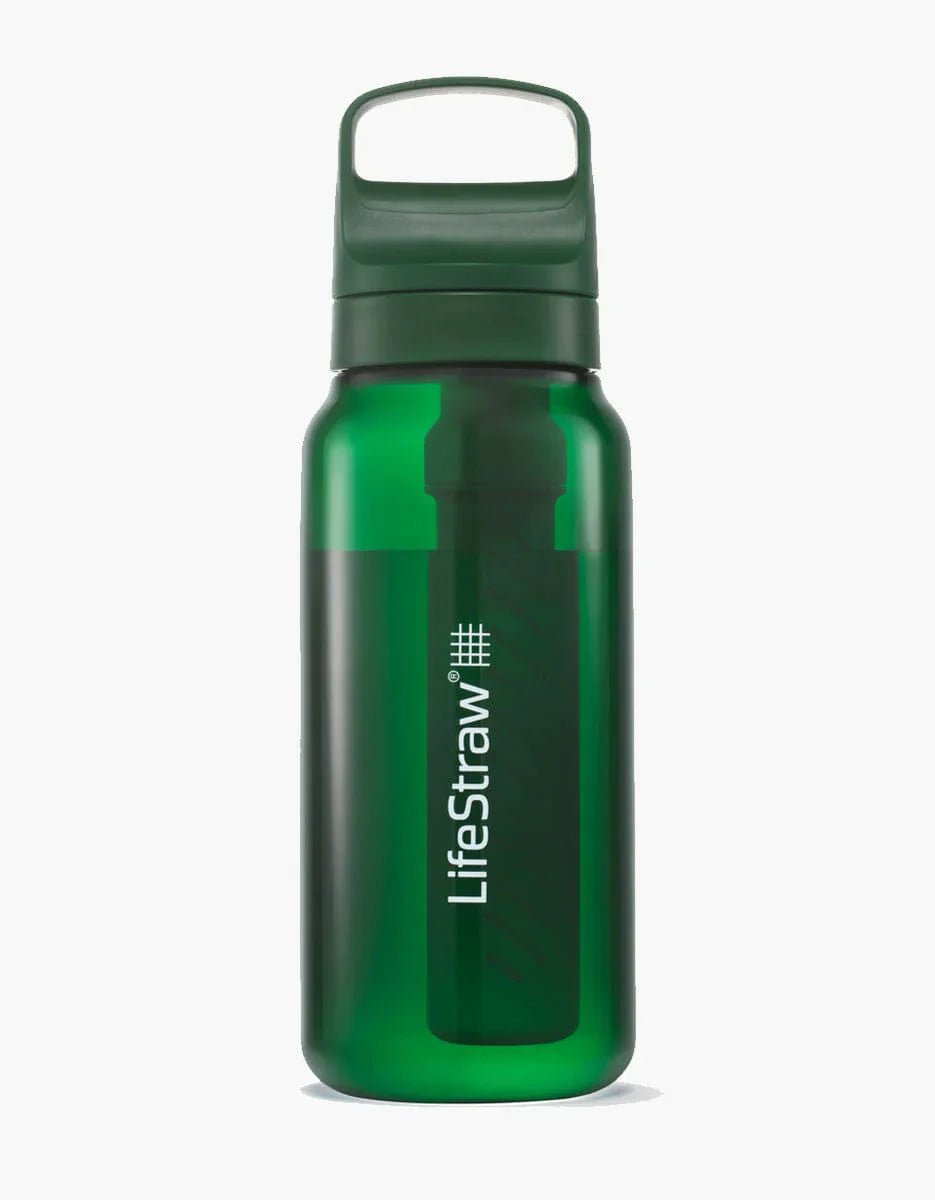 LifeStraw Go Tritan Renew 1 Litre Bottle Aegean Sea Aegean Sea Polar White / Clear Terrace Green