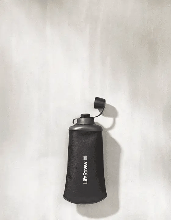 Lifestraw Peak Series Collapsible Squeeze bottle with Filter 650ML Blue Blue Dark Grey