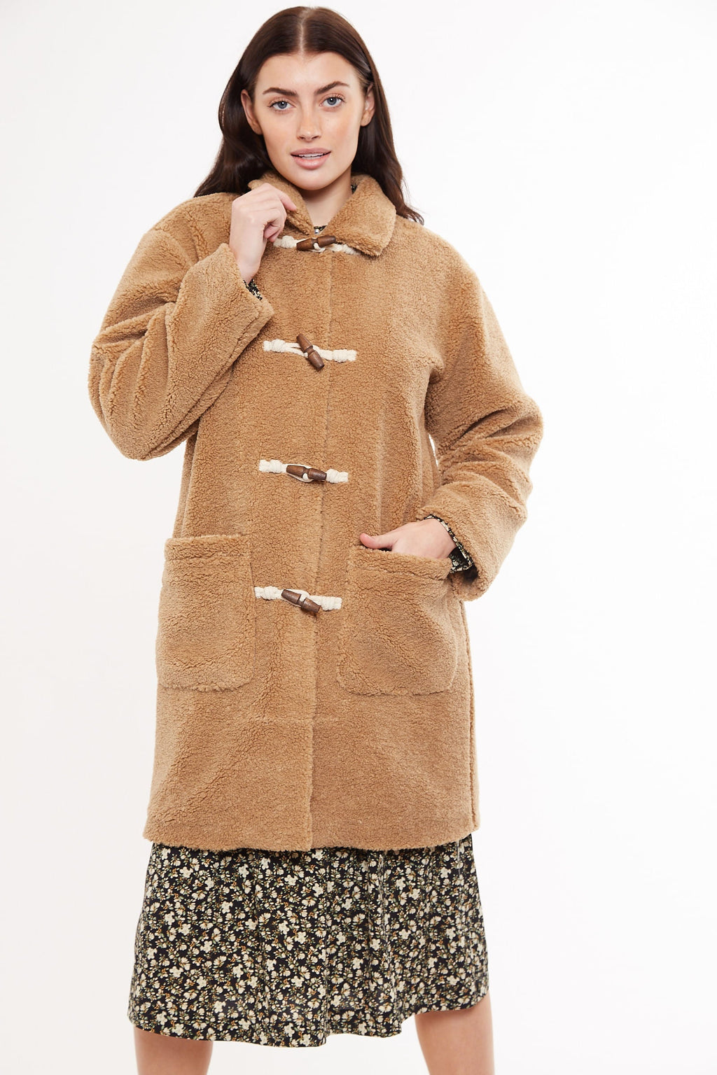 Louche Narimane Borg Duffle Coat - Camel Coats 8 Camel 8 / Camel 10 / Camel 12 / Camel 14 / Camel 16 / Camel