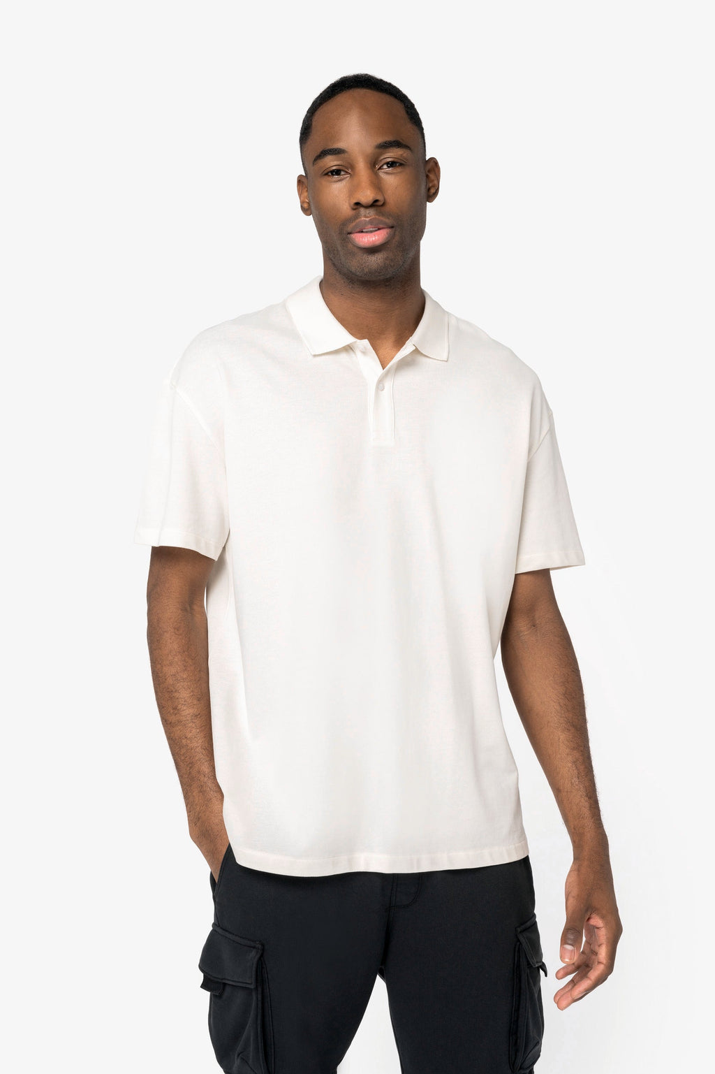 Organic Drop Shoulder Polo Shirt: Mens - - High-Quality </p>