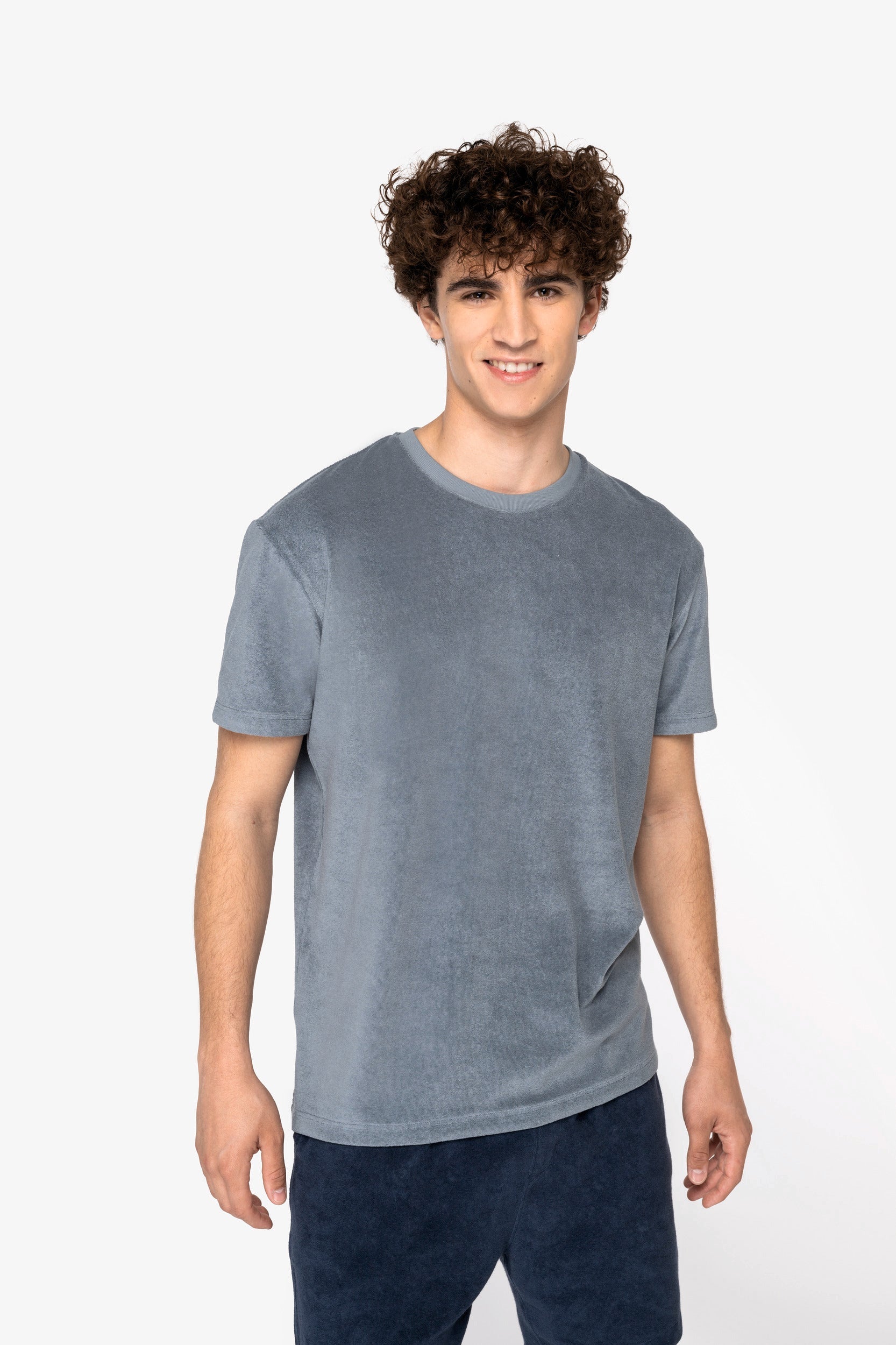 Organic Towel-feel T-shirt: Mens XS Almond Green XS / Almond Green XS / Ivory XS / Mineral Grey XS / Navy S / Almond Green S / Ivory S / Mineral Grey S / Navy M / Almond Green M / Ivory M / Mineral Grey M / Navy L / Almond Green L / Ivory L / Mineral Grey L / Navy XL / Almond Green XL / Ivory XL / Mineral Grey XL / Navy XXL / Almond Green XXL / Ivory XXL / Mineral Grey XXL / Navy 3XL / Almond Green 3XL / Ivory 3XL / Mineral Grey 3XL / Navy
