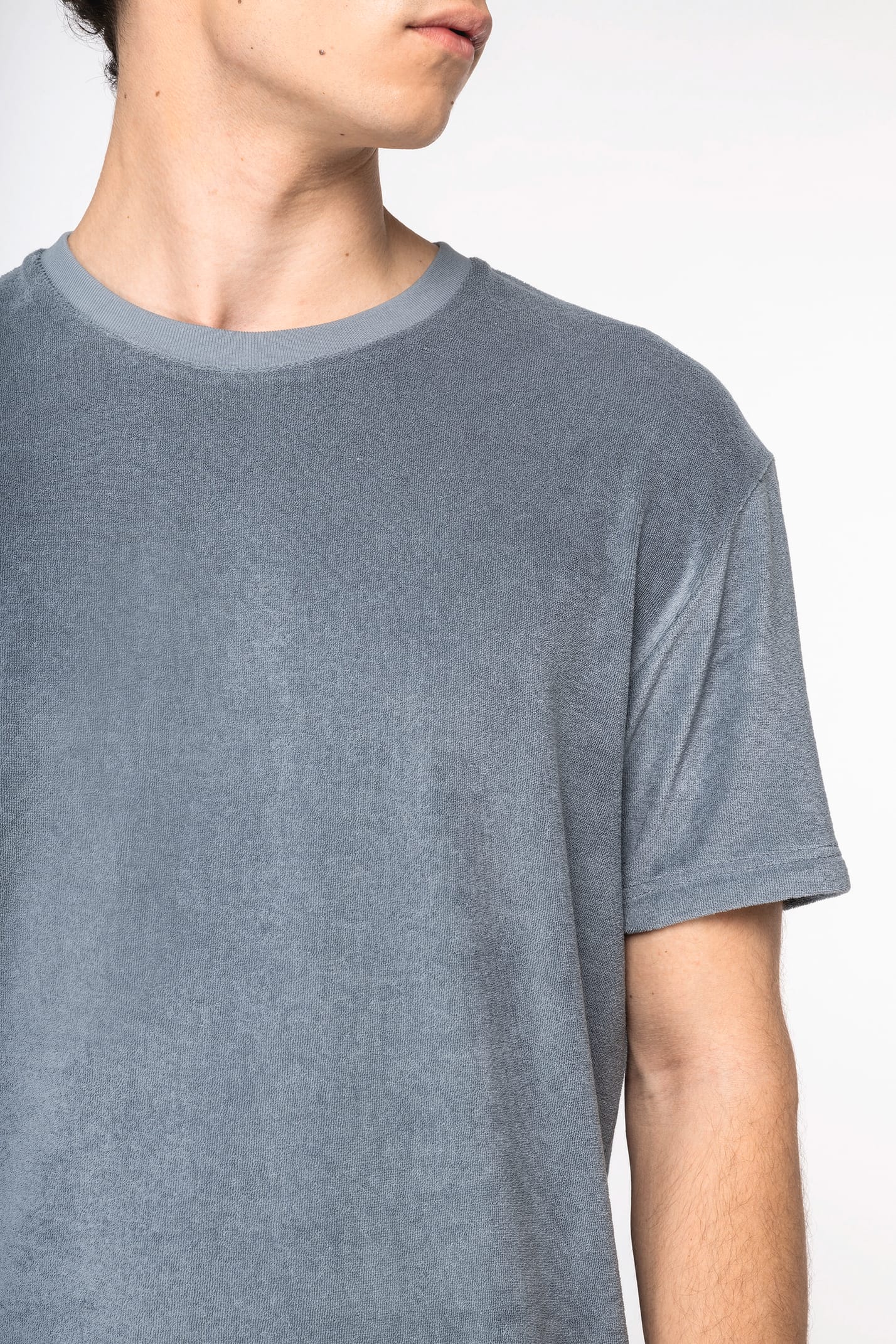 Organic Towel-feel T-shirt: Mens XS Almond Green XS / Almond Green XS / Ivory XS / Mineral Grey XS / Navy S / Almond Green S / Ivory S / Mineral Grey S / Navy M / Almond Green M / Ivory M / Mineral Grey M / Navy L / Almond Green L / Ivory L / Mineral Grey L / Navy XL / Almond Green XL / Ivory XL / Mineral Grey XL / Navy XXL / Almond Green XXL / Ivory XXL / Mineral Grey XXL / Navy 3XL / Almond Green 3XL / Ivory 3XL / Mineral Grey 3XL / Navy