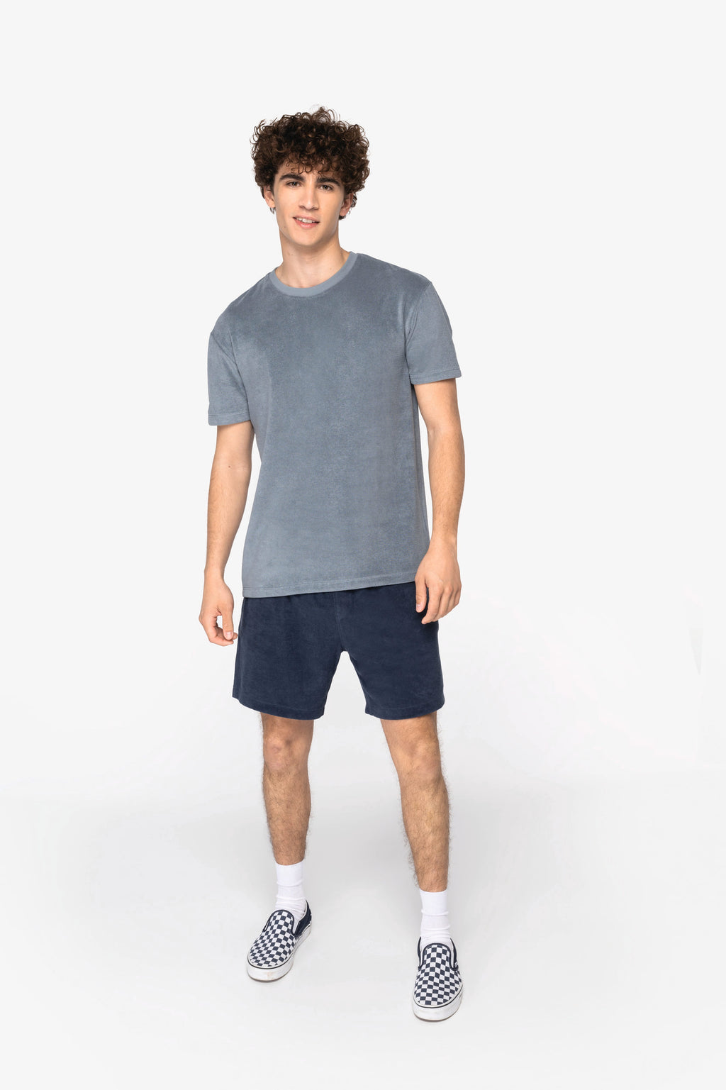 Organic Towel-feel T-shirt: Mens XS Almond Green XS / Almond Green XS / Ivory XS / Mineral Grey XS / Navy S / Almond Green S / Ivory S / Mineral Grey S / Navy M / Almond Green M / Ivory M / Mineral Grey M / Navy L / Almond Green L / Ivory L / Mineral Grey L / Navy XL / Almond Green XL / Ivory XL / Mineral Grey XL / Navy XXL / Almond Green XXL / Ivory XXL / Mineral Grey XXL / Navy 3XL / Almond Green 3XL / Ivory 3XL / Mineral Grey 3XL / Navy