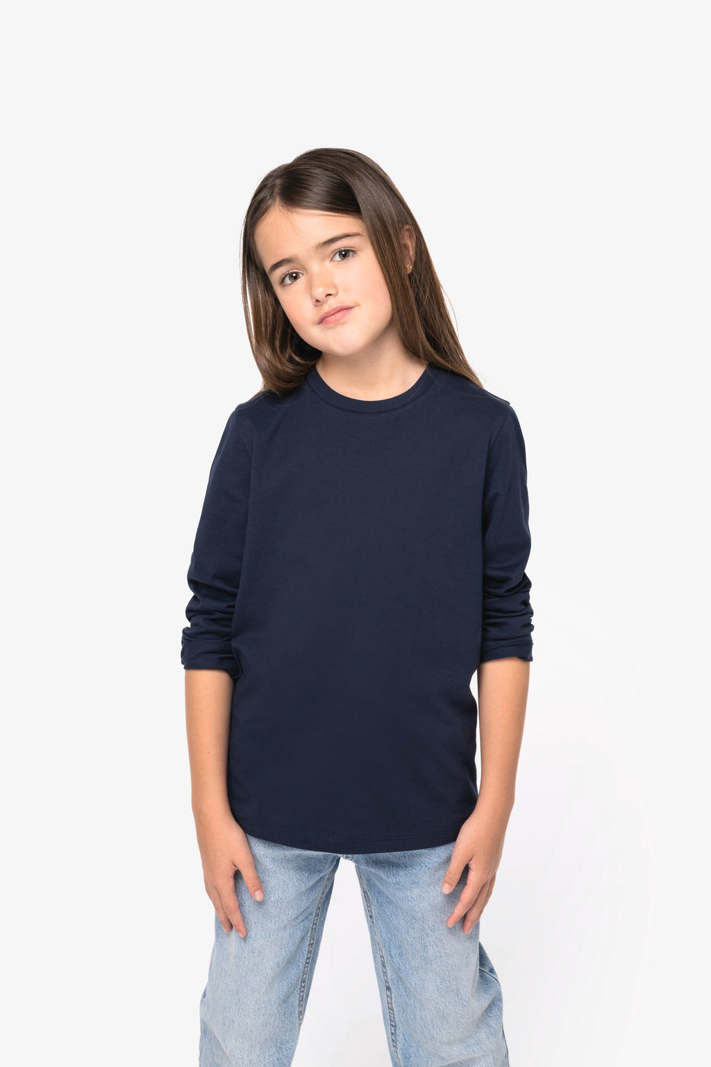 Organic Cotton Kids Long Sleeve T-shirt 4-6 Black 4-6 / Black 4-6 / Jade Green 4-6 / Navy 4-6 / Petal Rose 4-6 / White 6-8 / Black 6-8 / Jade Green 6-8 / Navy 6-8 / Petal Rose 6-8 / White 8-10 / Black 8-10 / Jade Green 8-10 / Navy 8-10 / Petal Rose 8-10 / White 10-12 / Black 10-12 / Jade Green 10-12 / Navy 10-12 / Petal Rose 10-12 / White 12-14 / Black 12-14 / Jade Green 12-14 / Navy 12-14 / Petal Rose 12-14 / White