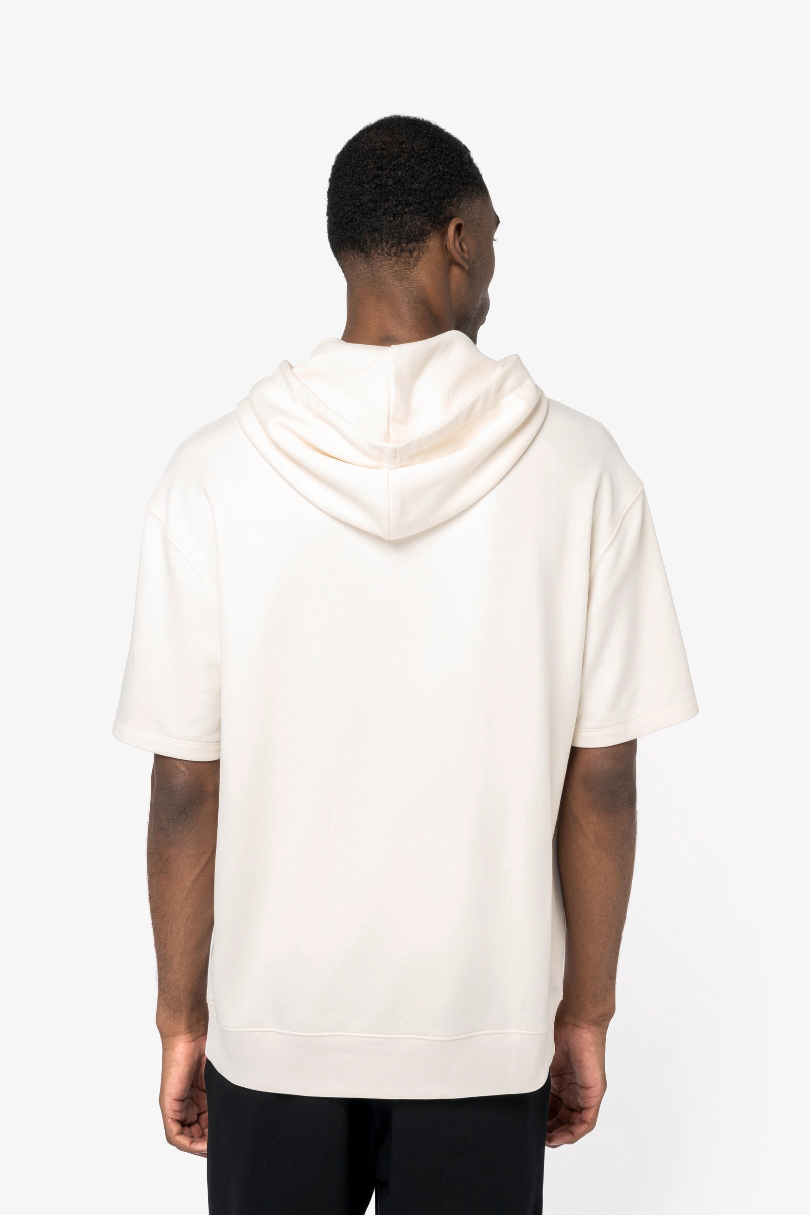 Organic Short Sleeve T-shirt Hoodie XS Black XS / Black XS / Ivory S / Black S / Ivory M / Black M / Ivory L / Black L / Ivory XL / Black XL / Ivory XXL / Black XXL / Ivory 3XL / Black 3XL / Ivory