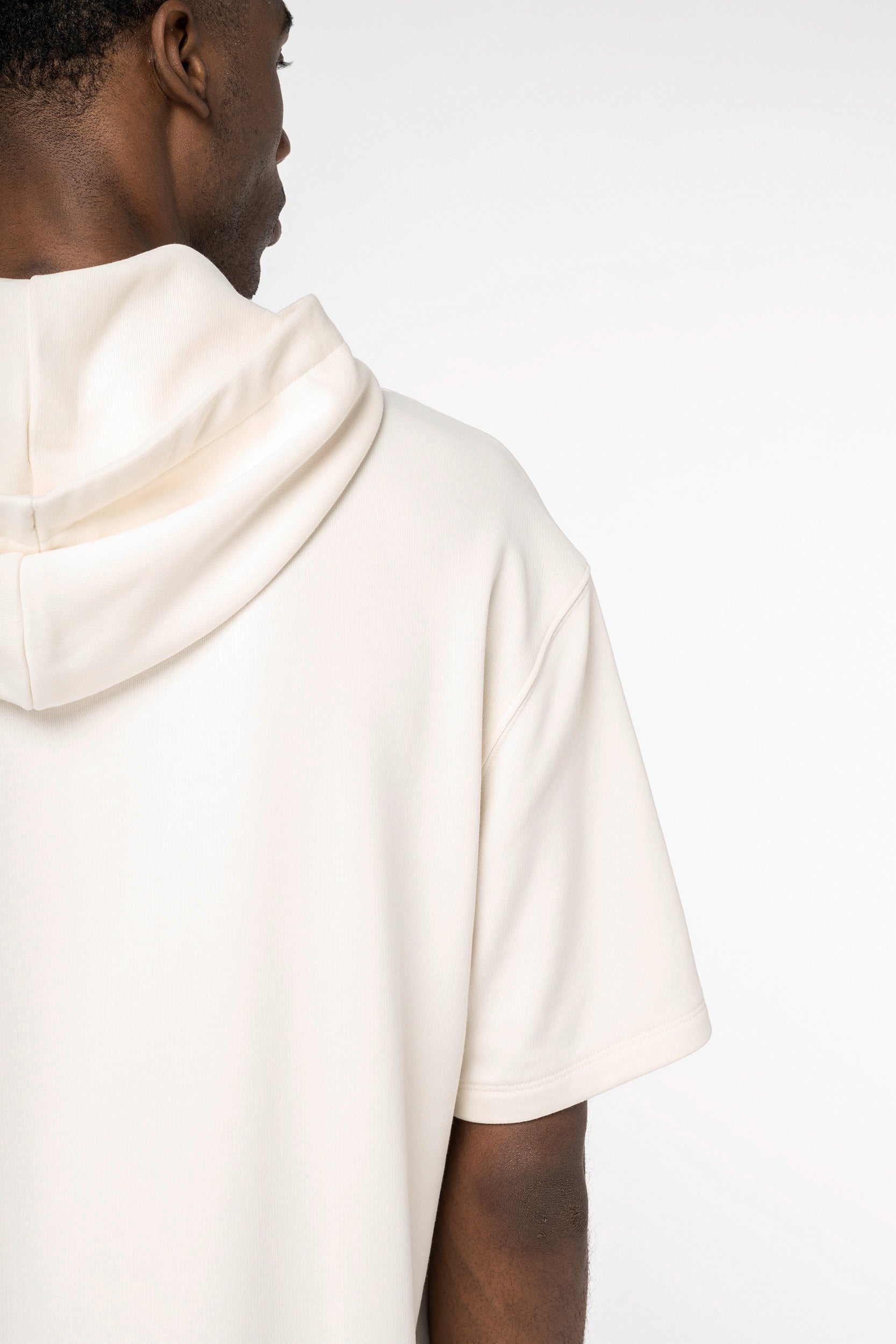 Organic Short Sleeve T-shirt Hoodie XS Black XS / Black XS / Ivory S / Black S / Ivory M / Black M / Ivory L / Black L / Ivory XL / Black XL / Ivory XXL / Black XXL / Ivory 3XL / Black 3XL / Ivory