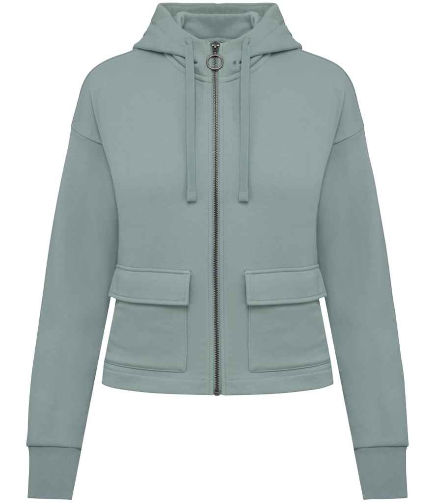 Organic Full Zip Hooded Sweatshirt: Womens - - High-Quality </p>