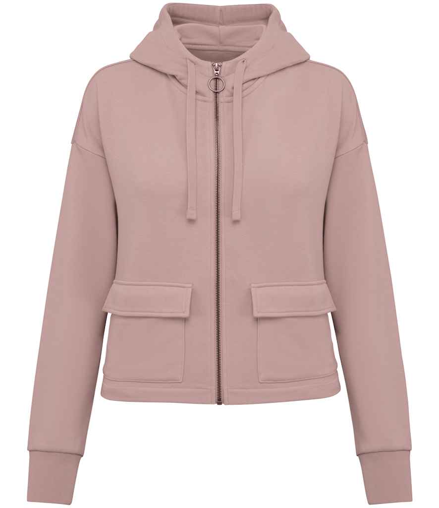 Organic Full Zip Hooded Sweatshirt: Womens - - High-Quality </p>