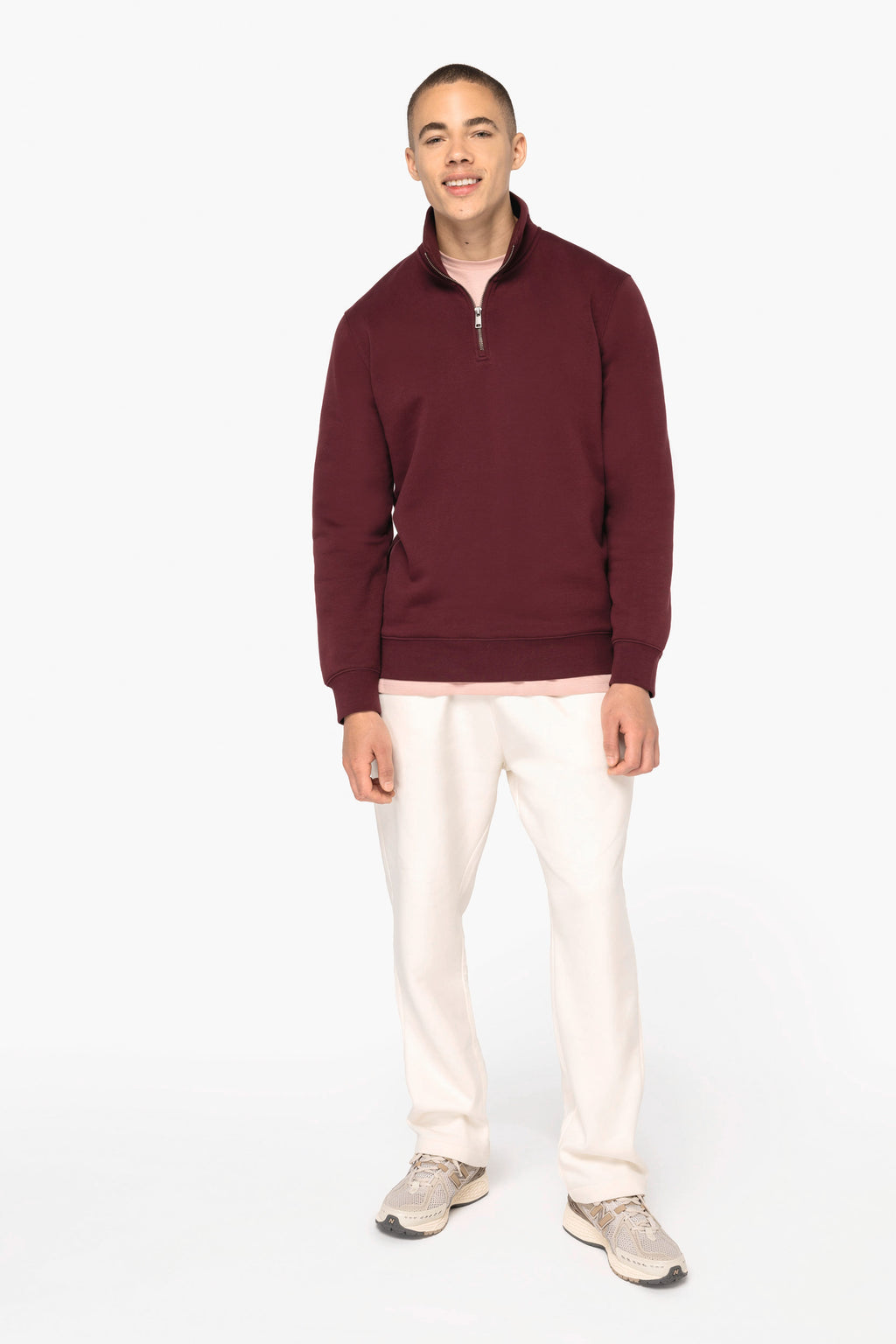 Organic Quarter Zip Sweatshirt: Mens - - High-Quality </p>