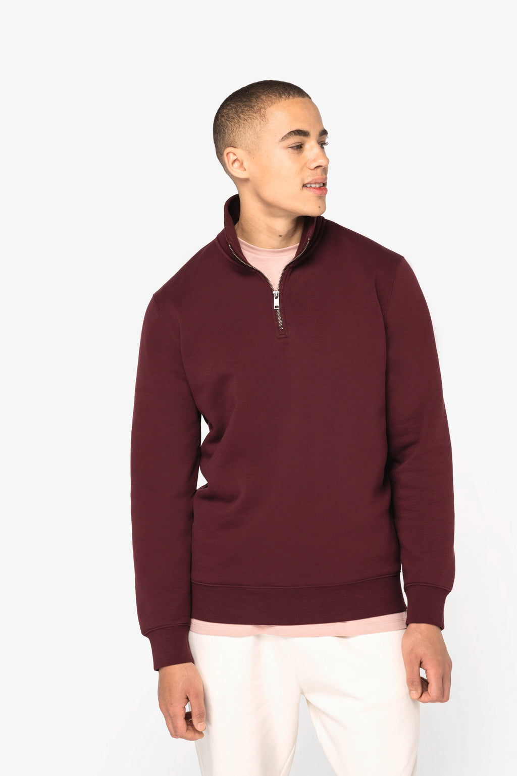 Organic Quarter Zip Sweatshirt: Mens - - High-Quality </p>