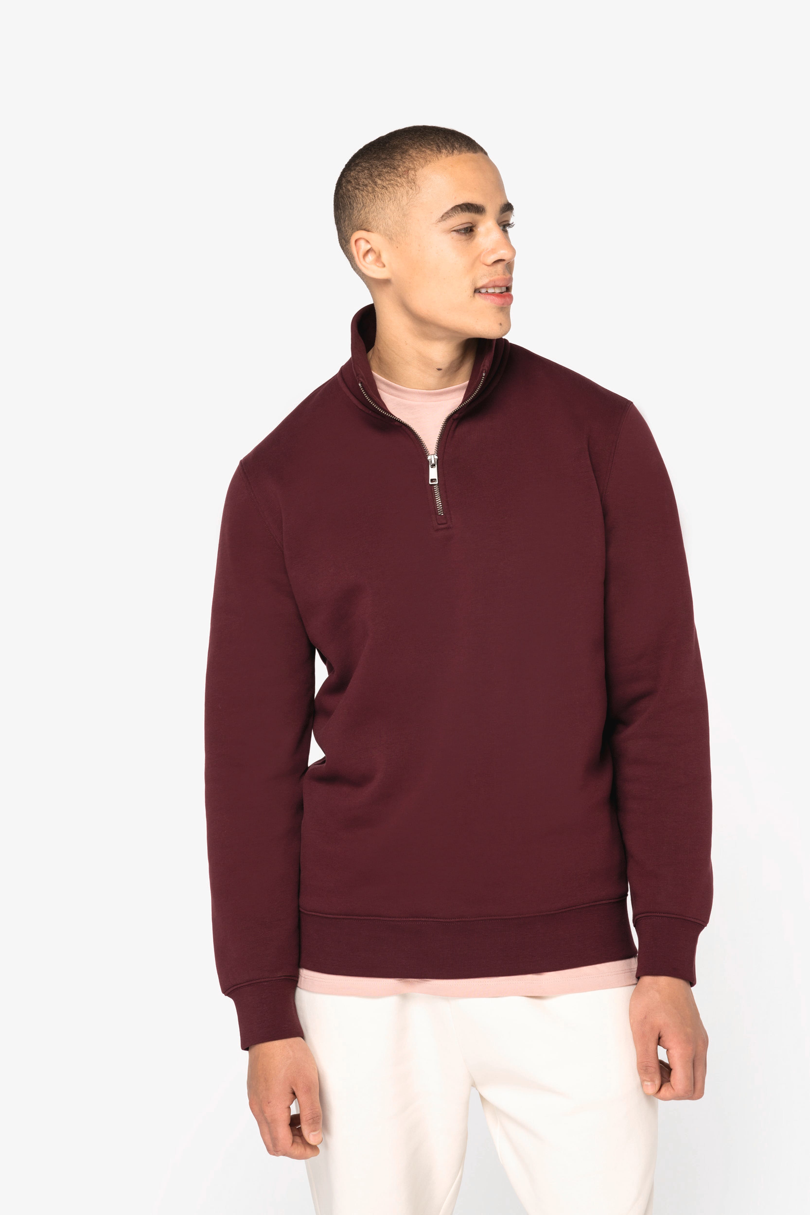 Organic Quarter Zip Sweatshirt: Mens - - High-Quality </p>