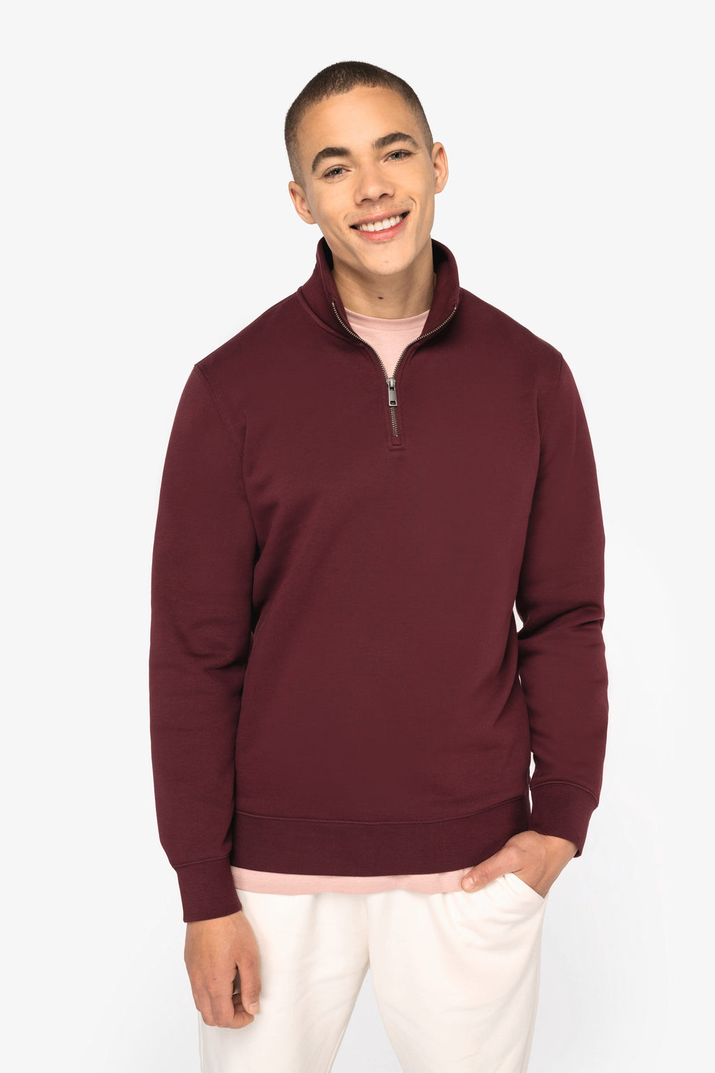 Organic Quarter Zip Sweatshirt: Mens - - High-Quality </p>