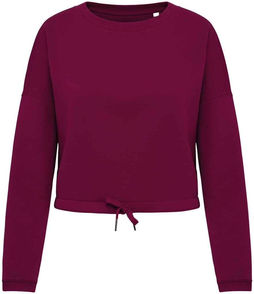Organic Oversized Cropped Sweatshirt: Womens - - High-Quality </p>