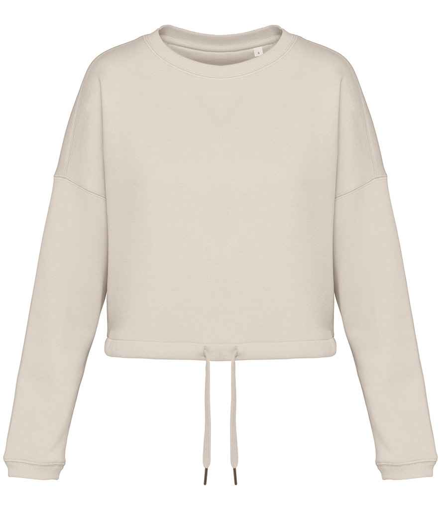 Organic Oversized Cropped Sweatshirt: Womens - - High-Quality </p>